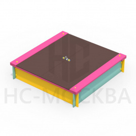 Песочница с крышкой 1,5x1.5